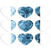 Магнитные фотопазлы Сердце 50 на 50 набор 9 штук 