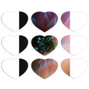 Магнитные фотопазлы Сердце 50 на 50 набор 9 штук 