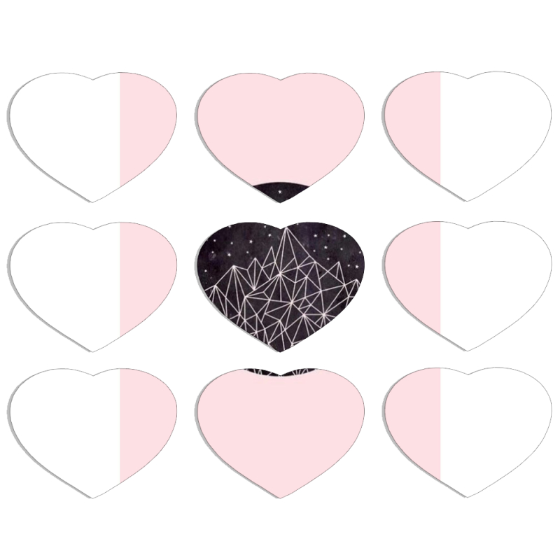Магнитные фотопазлы Сердце 50 на 50 набор 9 штук 