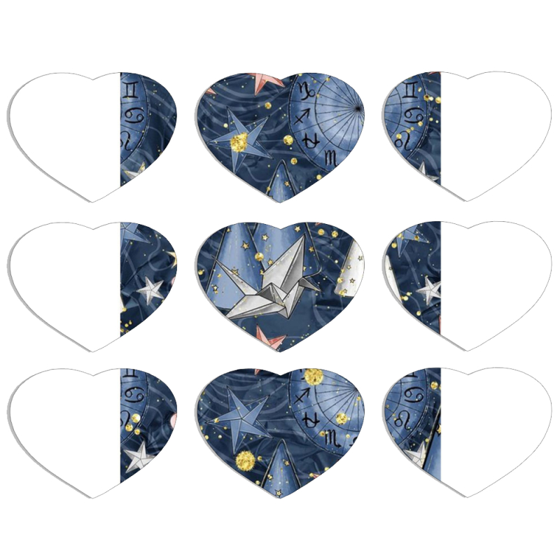 Магнитные фотопазлы Сердце 50 на 50 набор 9 штук 