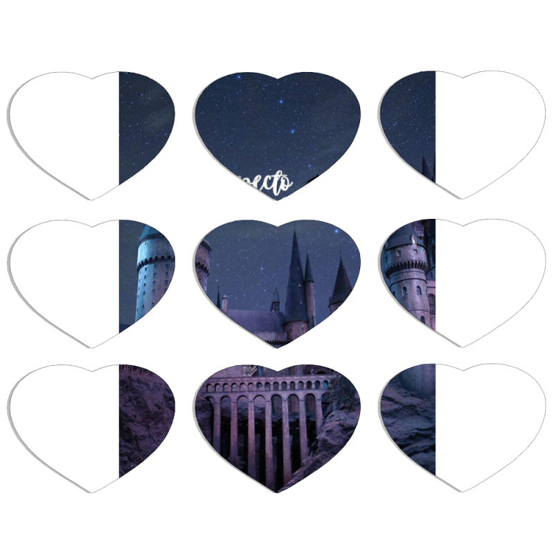 Магнитные фотопазлы Сердце 50 на 50 набор 9 штук 