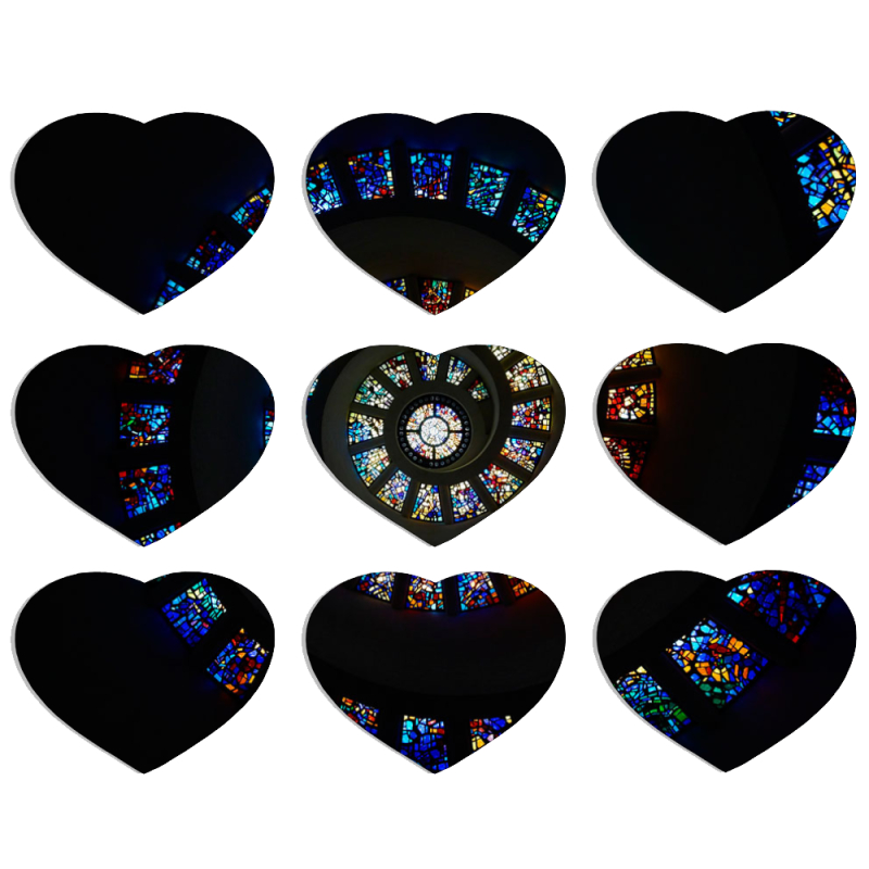 Магнитные фотопазлы Сердце 50 на 50 набор 9 штук 
