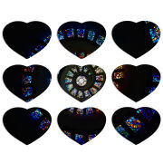 Магнитные фотопазлы Сердце 50 на 50 набор 9 штук 