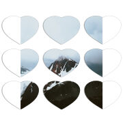 Магнитные фотопазлы Сердце 50 на 50 набор 9 штук 