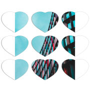 Магнитные фотопазлы Сердце 50 на 50 набор 9 штук 