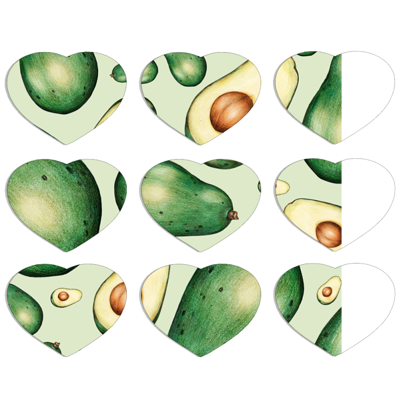 Магнитные фотопазлы Сердце 50 на 50 набор 9 штук 