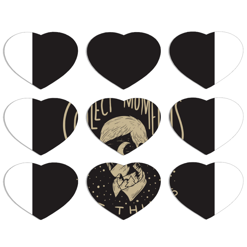 Магнитные фотопазлы Сердце 50 на 50 набор 9 штук 