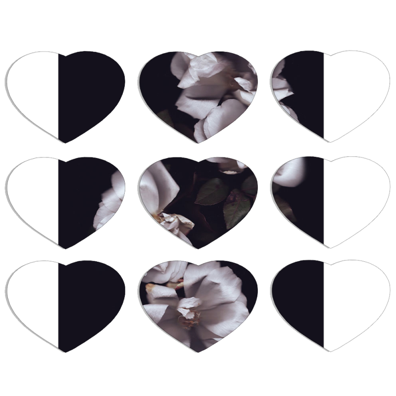 Магнитные фотопазлы Сердце 50 на 50 набор 9 штук 