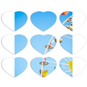 Магнитные фотопазлы Сердце 50 на 50 набор 9 штук 