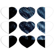 Магнитные фотопазлы Сердце 50 на 50 набор 9 штук 