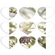 Магнитные фотопазлы Сердце 50 на 50 набор 9 штук 