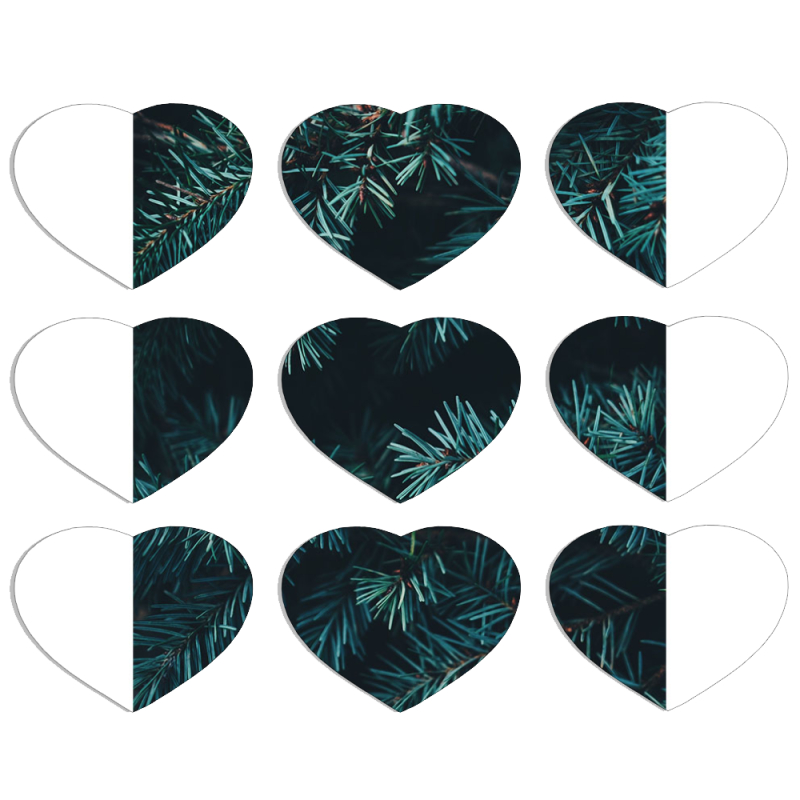 Магнитные фотопазлы Сердце 50 на 50 набор 9 штук 