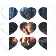 Магнитные фотопазлы Сердце 50 на 50 набор 9 штук 