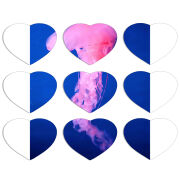 Магнитные фотопазлы Сердце 50 на 50 набор 9 штук 