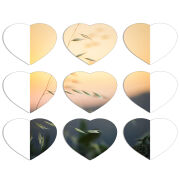 Магнитные фотопазлы Сердце 50 на 50 набор 9 штук 