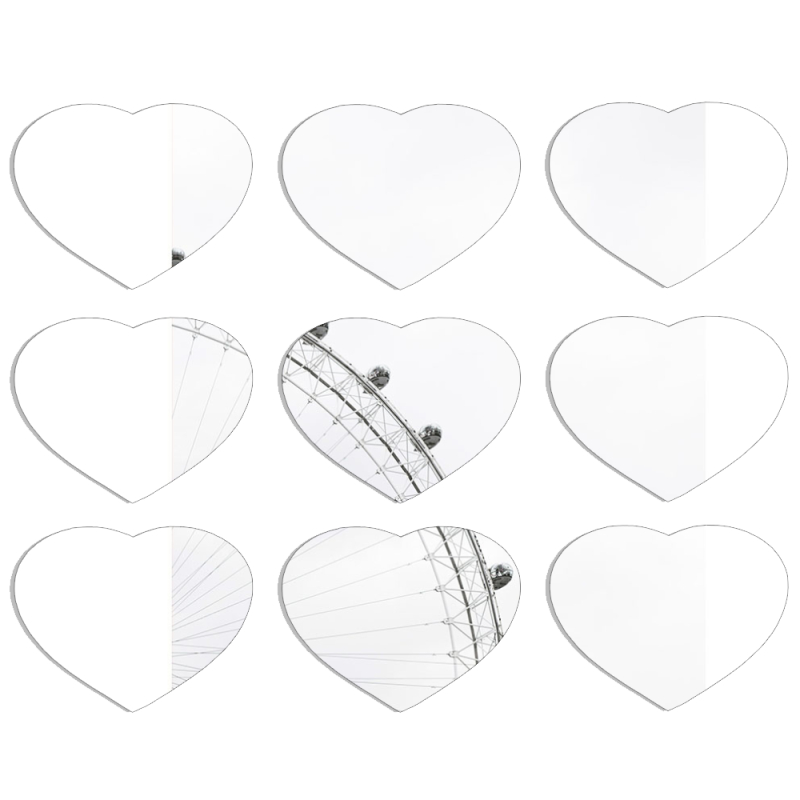 Магнитные фотопазлы Сердце 50 на 50 набор 9 штук 
