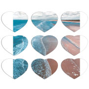 Магнитные фотопазлы Сердце 50 на 50 набор 9 штук 