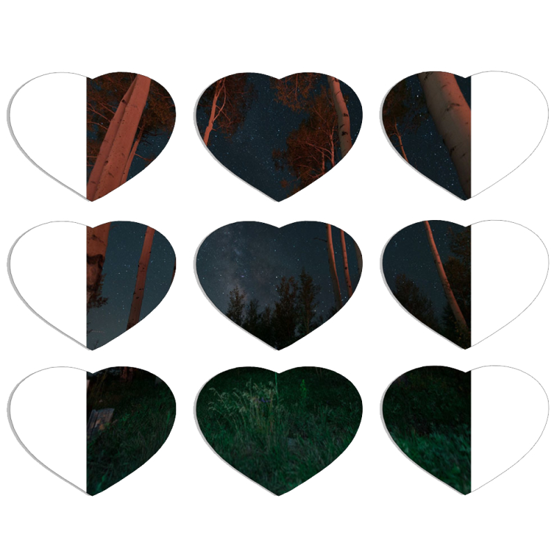 Магнитные фотопазлы Сердце 50 на 50 набор 9 штук 