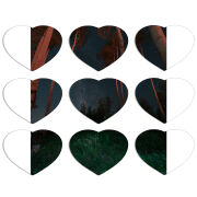 Магнитные фотопазлы Сердце 50 на 50 набор 9 штук 
