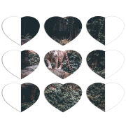 Магнитные фотопазлы Сердце 50 на 50 набор 9 штук 