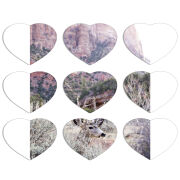Магнитные фотопазлы Сердце 50 на 50 набор 9 штук 