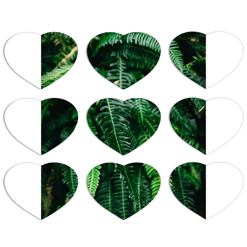 Магнитные фотопазлы Сердце 50 на 50 набор 9 штук 