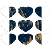 Магнитные фотопазлы Сердце 50 на 50 набор 9 штук 