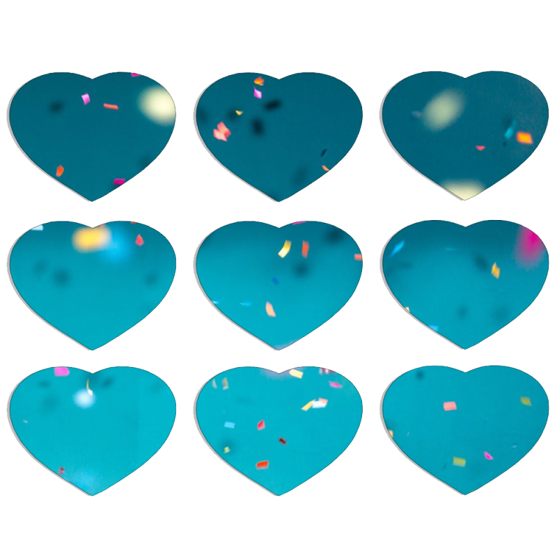 Магнитные фотопазлы Сердце 50 на 50 набор 9 штук 
