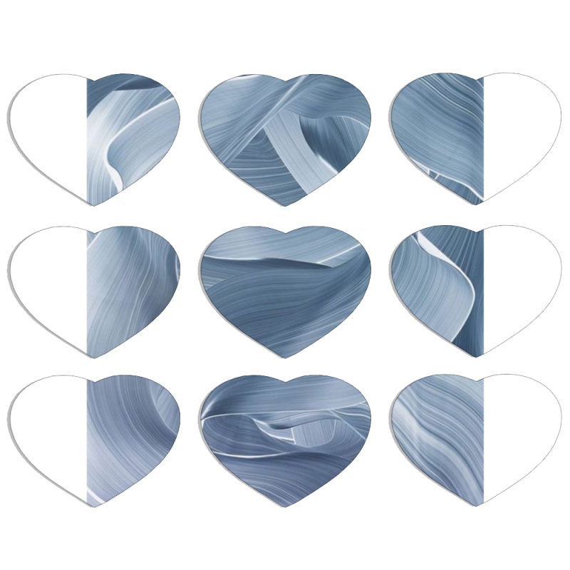 Магнитные фотопазлы Сердце 50 на 50 набор 9 штук 