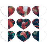 Магнитные фотопазлы Сердце 50 на 50 набор 9 штук 