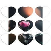 Магнитные фотопазлы Сердце 50 на 50 набор 9 штук 