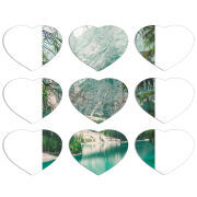 Магнитные фотопазлы Сердце 50 на 50 набор 9 штук 