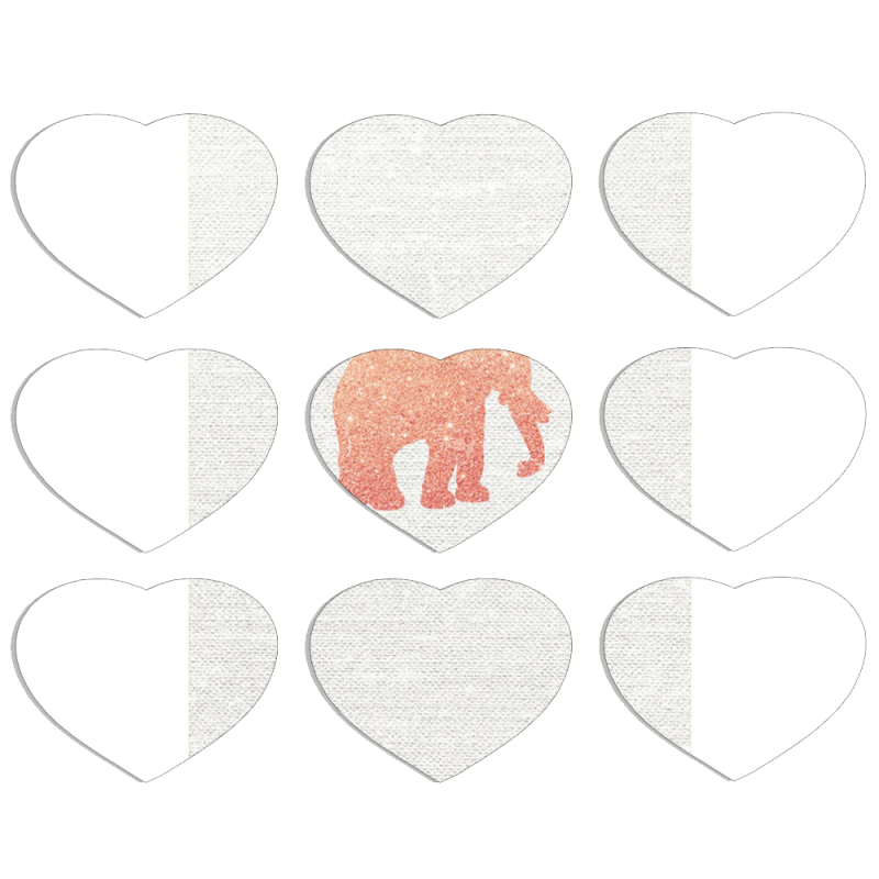 Магнитные фотопазлы Сердце 50 на 50 набор 9 штук 