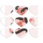 Магнитные фотопазлы Сердце 50 на 50 набор 9 штук 