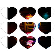 Магнитные фотопазлы Сердце 50 на 50 набор 9 штук 