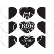 Магнитные фотопазлы Сердце 50 на 50 набор 9 штук 