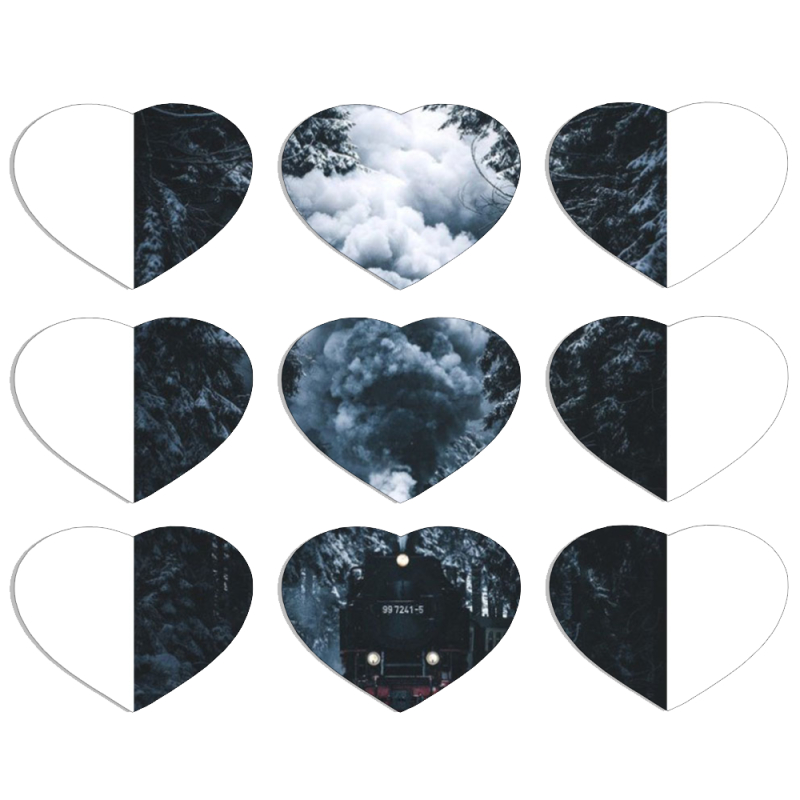 Магнитные фотопазлы Сердце 50 на 50 набор 9 штук 