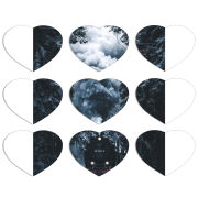 Магнитные фотопазлы Сердце 50 на 50 набор 9 штук 