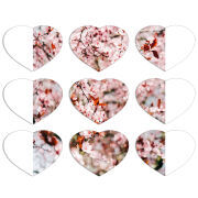 Магнитные фотопазлы Сердце 50 на 50 набор 9 штук 