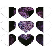 Магнитные фотопазлы Сердце 50 на 50 набор 9 штук 