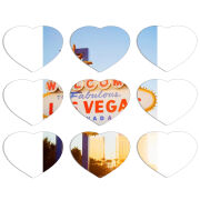 Магнитные фотопазлы Сердце 50 на 50 набор 9 штук 