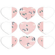 Магнитные фотопазлы Сердце 50 на 50 набор 9 штук 