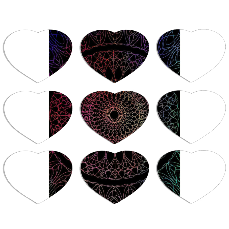 Магнитные фотопазлы Сердце 50 на 50 набор 9 штук 