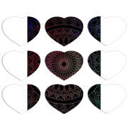 Магнитные фотопазлы Сердце 50 на 50 набор 9 штук 