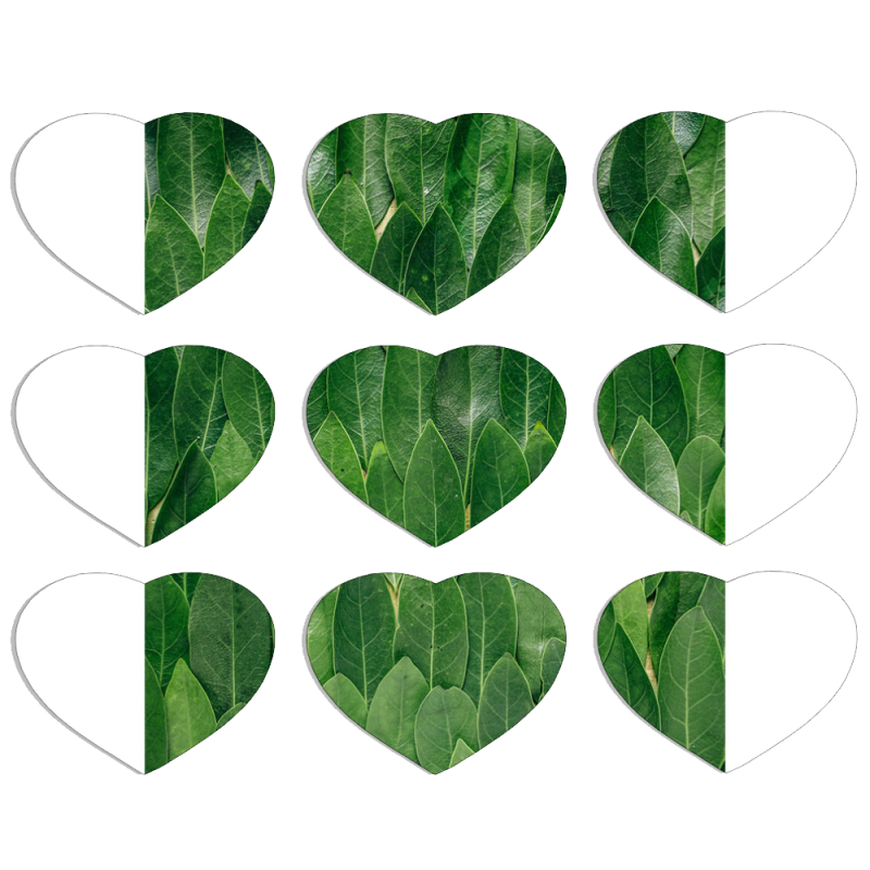 Магнитные фотопазлы Сердце 50 на 50 набор 9 штук 