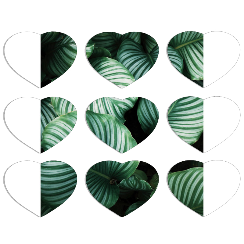 Магнитные фотопазлы Сердце 50 на 50 набор 9 штук 