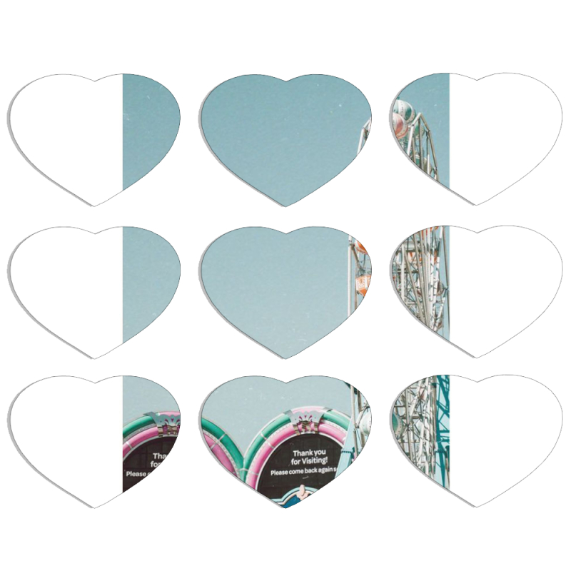Магнитные фотопазлы Сердце 50 на 50 набор 9 штук 