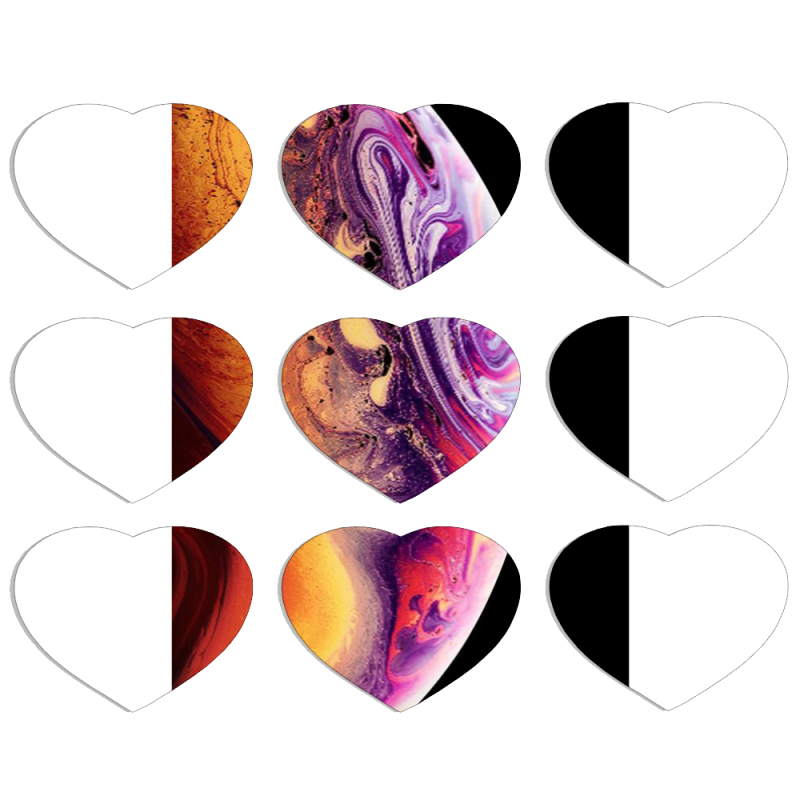Магнитные фотопазлы Сердце 50 на 50 набор 9 штук 