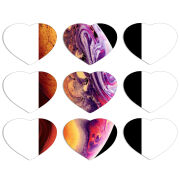 Магнитные фотопазлы Сердце 50 на 50 набор 9 штук 
