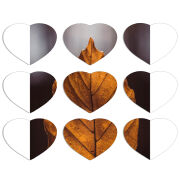 Магнитные фотопазлы Сердце 50 на 50 набор 9 штук 